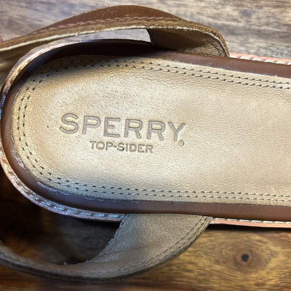 SPERRY - woman top sider seaport city sandals leather ankle straps size 9M - Picture 3 of 10